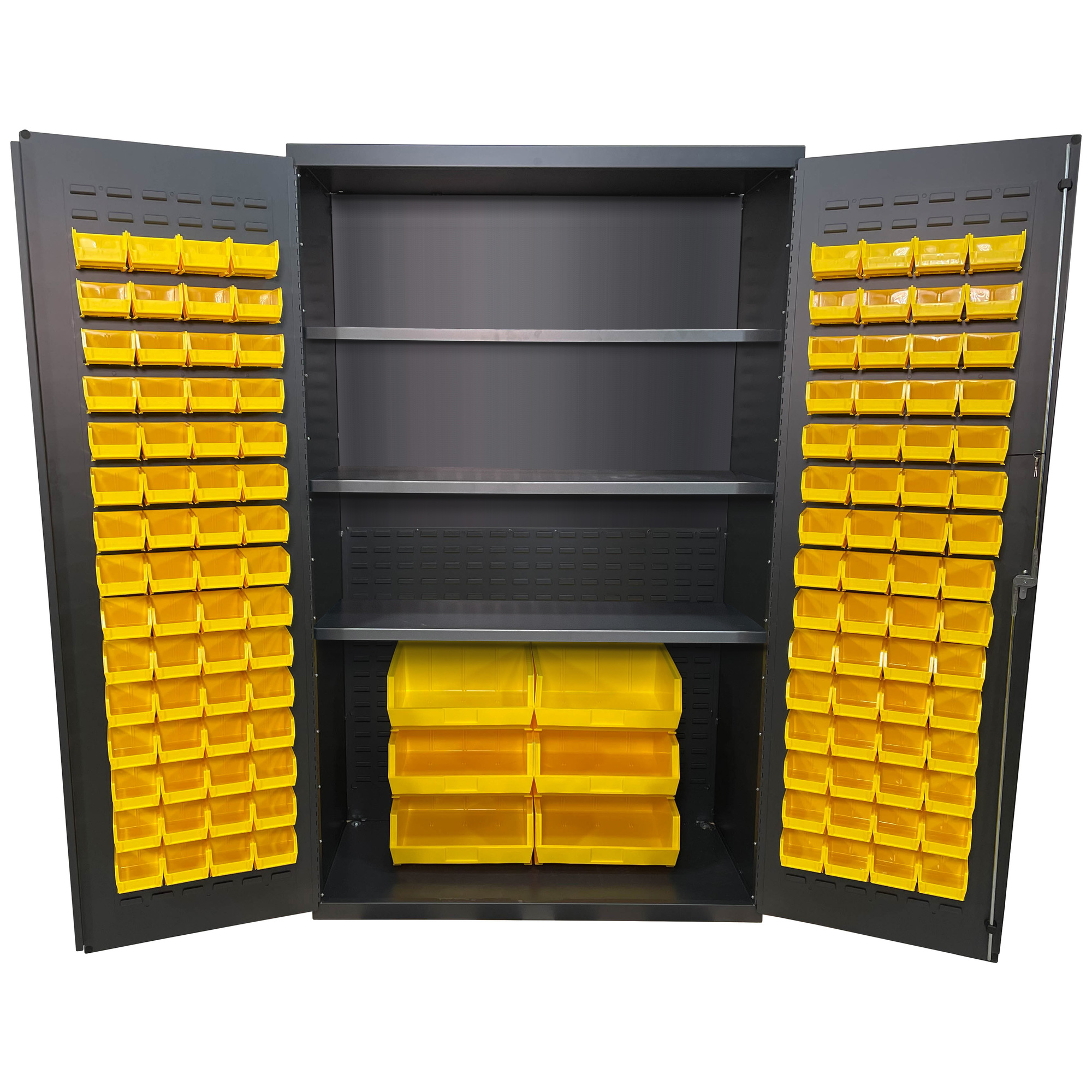 Valley Craft, Bin Shelf Cabinet, Height 78 in, Width 48 in, Bins Included (qty.) 126 Model# F87842A4